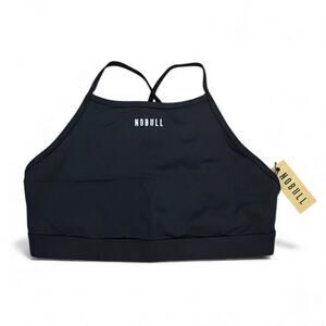 NWT NOBULL High Neck Sports Bra Black Size XXL